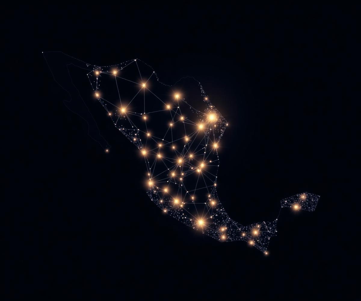 Mapa de México señalando las ciudades de cobertura del despacho